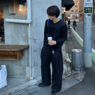 (Unisex) Soft V-Neck Knit