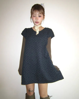 Teardrop neck gauze quilted tunic