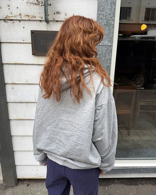 83 Check Lettering Hoodie