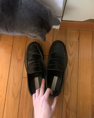 Simple round-toe loafers