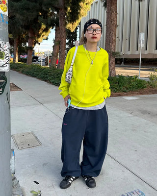 (ORIGINAL) Side-tuck Loose Fit Sweatpants (Fleece Lined)