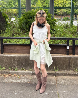 Bust-trace line lingerie dress