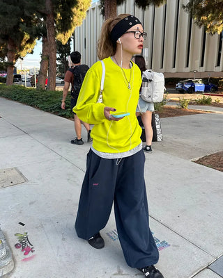 (ORIGINAL) Side-tuck Loose Fit Sweatpants (Fleece Lined)