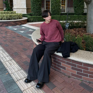 (Unisex) Blurred Round Knit