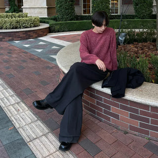 (Unisex) Blurred Round Knit