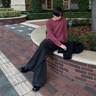 (Unisex) Blurred Round Knit