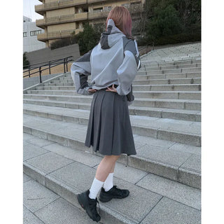 Pleated medium skirt