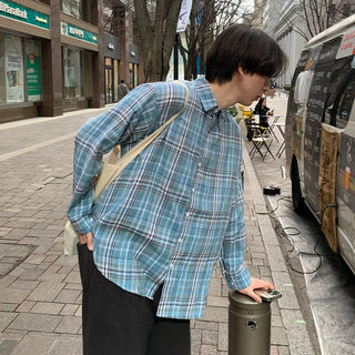 Check pattern shirt