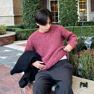 (Unisex) Blurred Round Knit