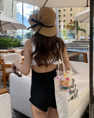 Ribbon Tuck Capeline Hat