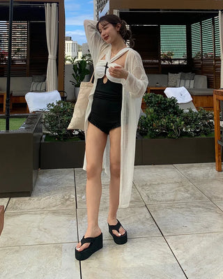 Drape Monokini Robe