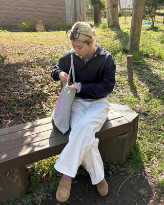 Drop shoulder polo neck sweatshirt