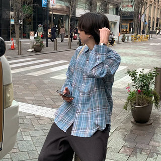 Check pattern shirt