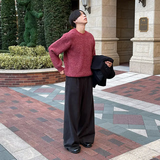 (Unisex) Blurred Round Knit