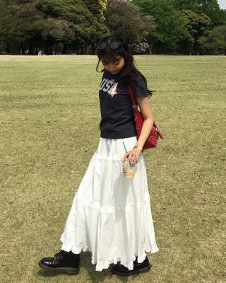 USA Star Patch Crew Neck Slim T-Shirt