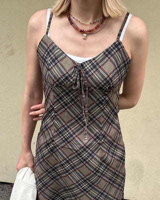Brown bead necklace
