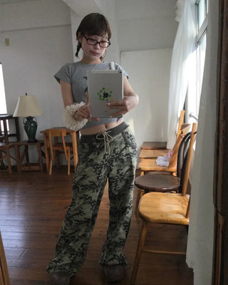 3 French Sleeve Cropped T-Shirt