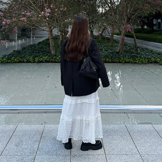 One-button oversized jacket