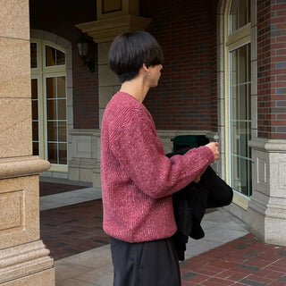 (Unisex) Blurred Round Knit