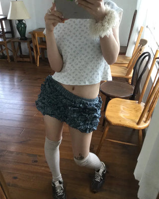 Ribbed knee-high socks