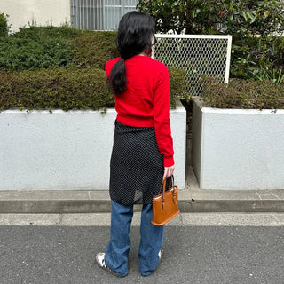 Cropped Collar Cardigan