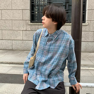 Check pattern shirt