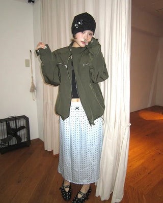Zip-fly nylon jacket