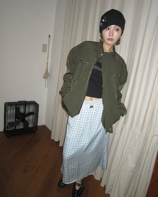 Zip-fly nylon jacket
