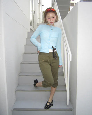 Shell Button Summer Cardigan