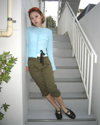 Shell Button Summer Cardigan