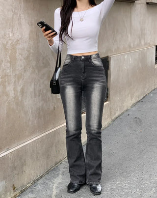 Slim Wash Bootcut Pants (2 colors)