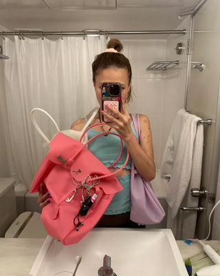 Matte Jelly Big Square Lock Bag