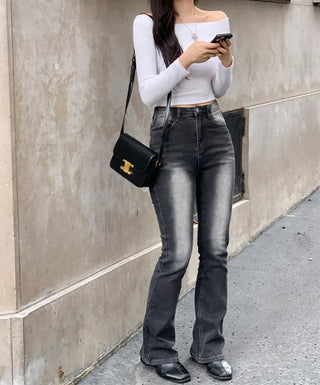 Slim Wash Bootcut Pants (2 colors)