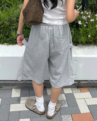 Adjustable Flare Bermuda Sweatpants