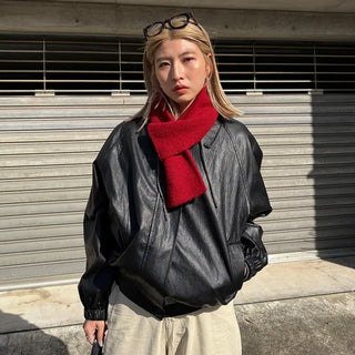 Wool spun scarf