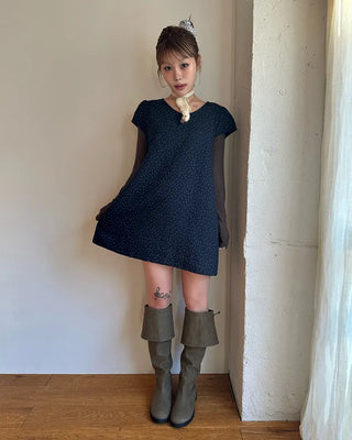 2-Way Wrap Knee-High Leather Boots