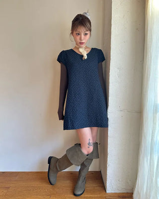 2-Way Wrap Knee-High Leather Boots