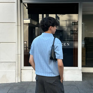 (Unisex) Simple Line Shoulder Bag
