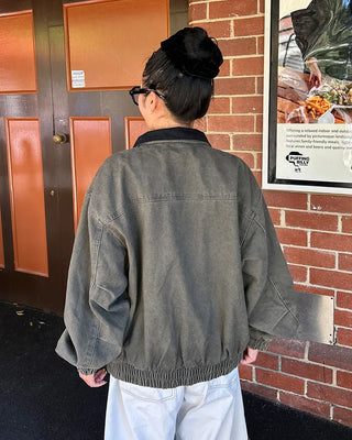(Unisex) Leopard-Lined Cotton Blouson