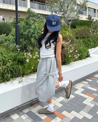 Adjustable Flare Bermuda Sweatpants