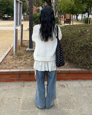 Loose-fit colored knit
