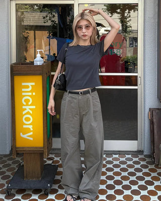 Tucked Summer Wide Chino Pants