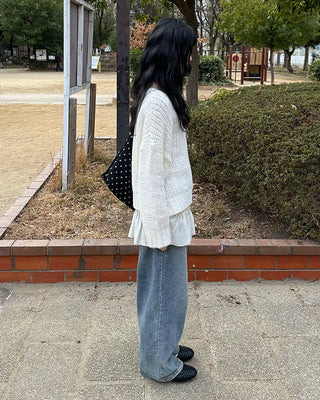 Loose-fit colored knit
