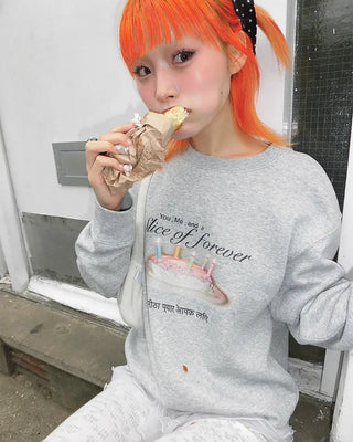 [1st Re-release] (ORIGINAL) Sweet Cake Brushed Fleece Sweatshirt