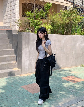 String cargo pants