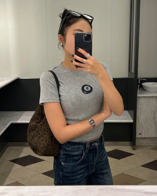 8 Ball Stamp Lettering Half T-Shirt