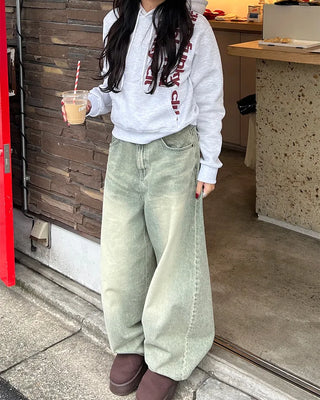 Vertical Lighting Semi-Cropped Hoodie