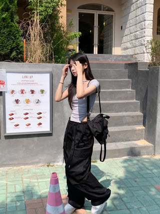 String cargo pants