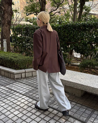 Tailored collar single overjacket