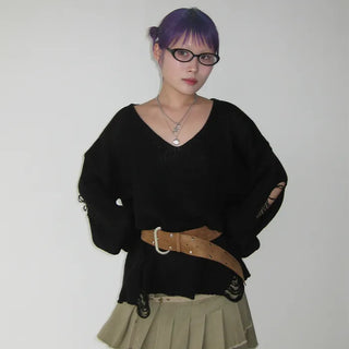 Wide suede point belt